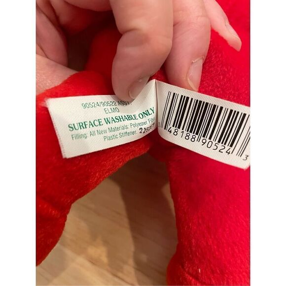 Elmo from Sesame Street red puppet 10 inch plush toy - Picture 7 of 9